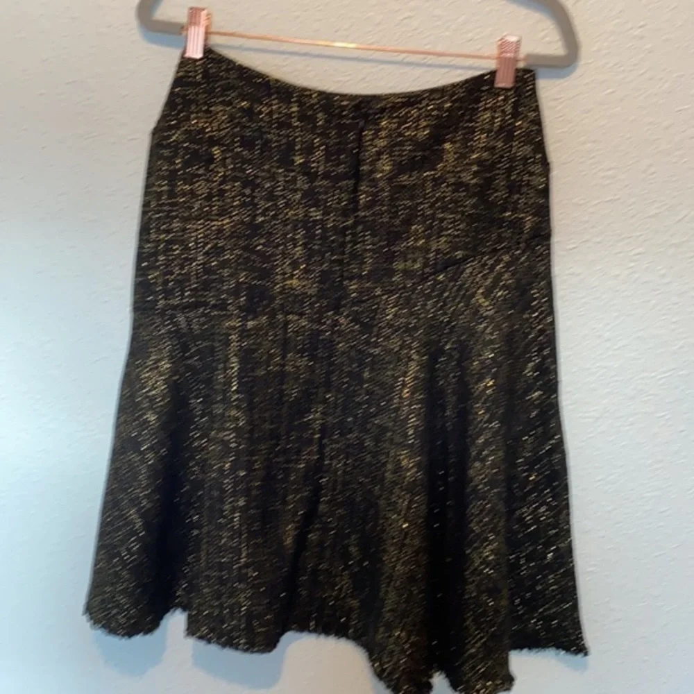 💜💜 Lena Medoyeff Black Silk Skirt Size XS
